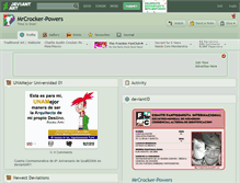 Tablet Screenshot of mrcrocker-powers.deviantart.com