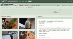 Desktop Screenshot of equide--designs.deviantart.com