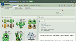 Desktop Screenshot of depthball.deviantart.com