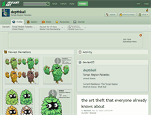 Tablet Screenshot of depthball.deviantart.com