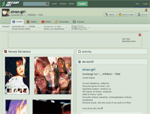 Tablet Screenshot of elven-girl.deviantart.com