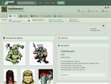 Tablet Screenshot of gothikanaart.deviantart.com