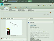 Tablet Screenshot of ninjajohnny.deviantart.com