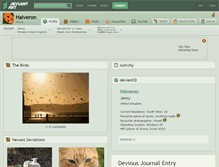 Tablet Screenshot of halveron.deviantart.com