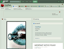 Tablet Screenshot of cocoface.deviantart.com