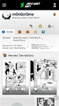 Mobile Screenshot of m0n0cr0me.deviantart.com