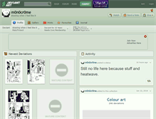 Tablet Screenshot of m0n0cr0me.deviantart.com