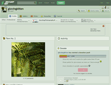 Tablet Screenshot of glowingkitten.deviantart.com