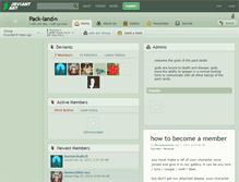 Tablet Screenshot of pack-land.deviantart.com