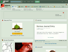 Tablet Screenshot of debrosi.deviantart.com