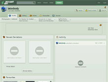 Tablet Screenshot of latexbody.deviantart.com