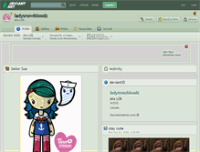 Tablet Screenshot of ladysnowbloodz.deviantart.com