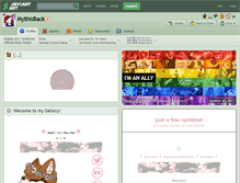 Tablet Screenshot of mythisback.deviantart.com
