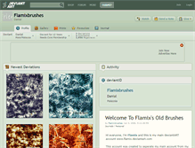 Tablet Screenshot of flamixbrushes.deviantart.com