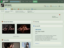 Tablet Screenshot of caiovayne.deviantart.com