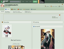 Tablet Screenshot of cucumbersxdeath.deviantart.com