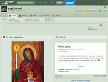 Tablet Screenshot of angelboi-red.deviantart.com