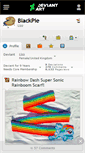 Mobile Screenshot of blackpie.deviantart.com