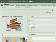 Tablet Screenshot of blackpie.deviantart.com