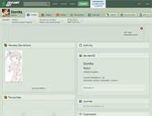 Tablet Screenshot of domita.deviantart.com