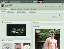 Tablet Screenshot of lonewolf2.deviantart.com
