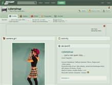 Tablet Screenshot of cyberpinup.deviantart.com