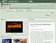 Tablet Screenshot of michiko160.deviantart.com