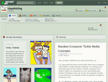 Tablet Screenshot of cleantickling.deviantart.com