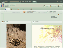 Tablet Screenshot of darkmoonwanted.deviantart.com
