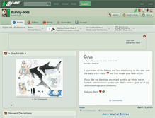 Tablet Screenshot of bunny-boss.deviantart.com