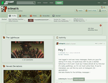 Tablet Screenshot of kr0mat1k.deviantart.com