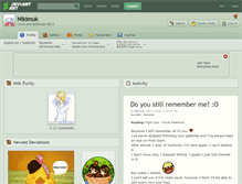 Tablet Screenshot of nikimuk.deviantart.com