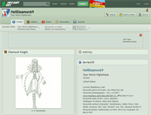 Tablet Screenshot of helldeamon69.deviantart.com