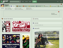Tablet Screenshot of nujavi.deviantart.com