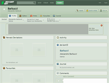 Tablet Screenshot of barbucci.deviantart.com