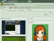 Tablet Screenshot of hunterboy123456.deviantart.com