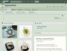 Tablet Screenshot of luminarydreams.deviantart.com