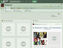 Tablet Screenshot of demisword.deviantart.com
