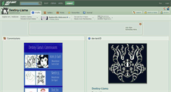 Desktop Screenshot of destiny-llama.deviantart.com