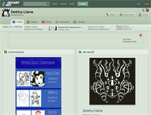 Tablet Screenshot of destiny-llama.deviantart.com