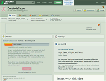 Tablet Screenshot of donate4acause.deviantart.com