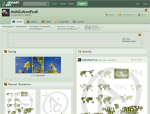 Tablet Screenshot of multiculturefruit.deviantart.com