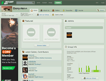 Tablet Screenshot of ebony-men.deviantart.com