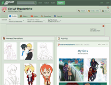 Tablet Screenshot of ciel-ali-phantomhive.deviantart.com