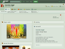 Tablet Screenshot of conrete-angel.deviantart.com