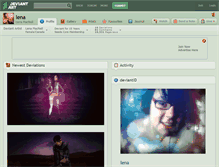 Tablet Screenshot of lena.deviantart.com