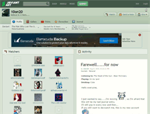 Tablet Screenshot of 10on20.deviantart.com