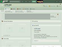 Tablet Screenshot of lotr-slash.deviantart.com