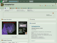 Tablet Screenshot of cabbagemanfans.deviantart.com