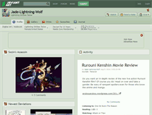 Tablet Screenshot of jade-lightning-wolf.deviantart.com